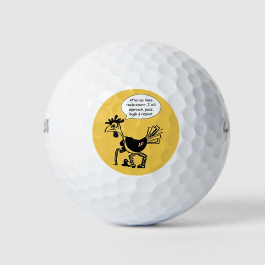 Vervangingsoperatie voor knieën - Fun Quote Golfballen (Voorkant)