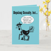 Vervangingsoperatie voor knieën - Fun Quote Kaart (Gele Bloem)