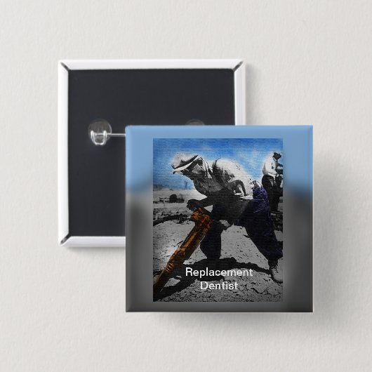 Vervangingssterst Vierkante Button 5,1 Cm (Voorkant /achterkant)