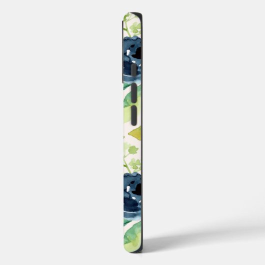 Vervederde bloemen gedrukt Case-Mate iPhone case (Achterkant / Links)