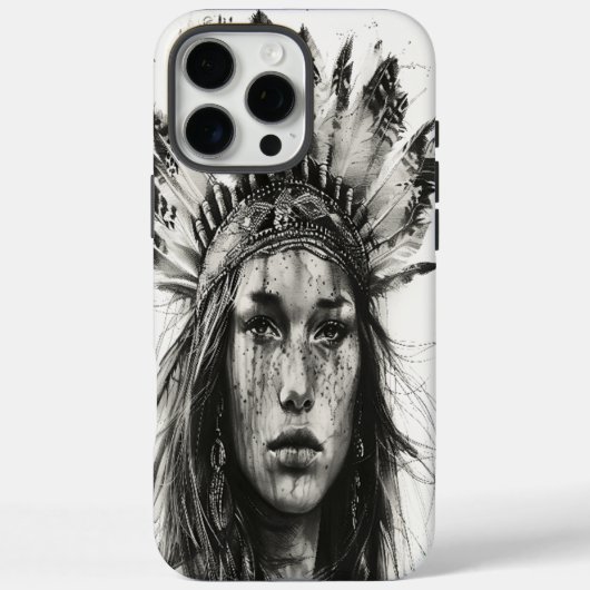 Vervederde Indiase krijger meisje Case-Mate iPhone Case (Achterkant)