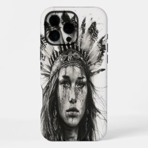 Vervederde Indiase krijger meisje iPhone 16 Pro Max Hoesje