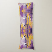 Vervederde Rust: Vogels Ontwerp Lichaamskussen (Voorkant Verticaal)