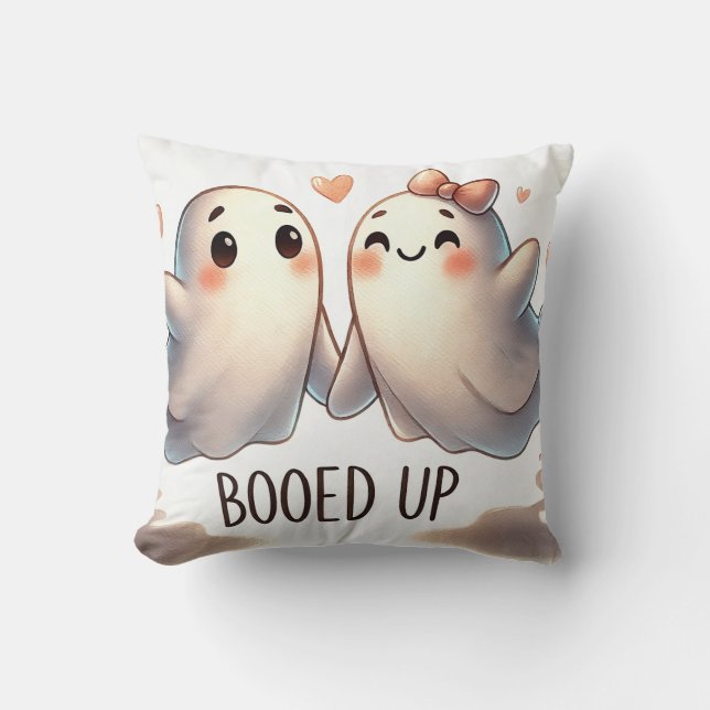 Verveeld spookkoppel kussen (Voorkant)