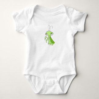 Verveelde bidsprinkhaan baby top