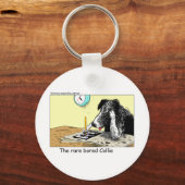 Verveelde Border Collie Grappige Cadeaus T-shirts Sleutelhanger (Voorkant)
