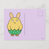 Verveelde Bunny Chick 02 Feestdagenkaart (Achterkant)