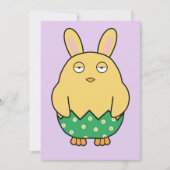 Verveelde Bunny Chick 02 Kaart (Voorkant)