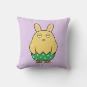 Verveelde Bunny Chick 02 Kussen (Voorkant)