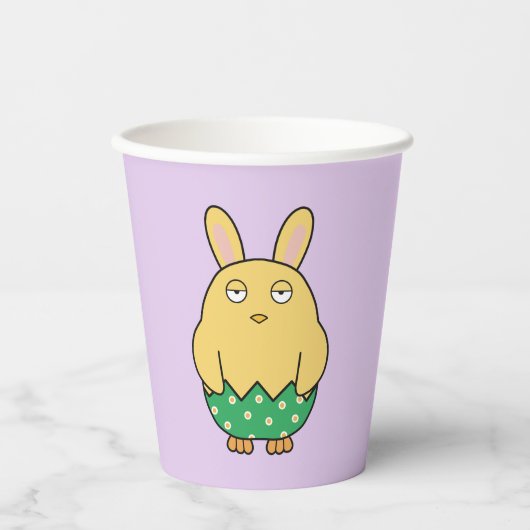 Verveelde Bunny Chick 02 Papieren Bekers (Voorkant)