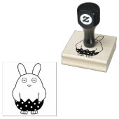 Verveelde Bunny Chick 02 Rubberstempel (Gestempeld)