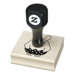 Verveelde Bunny Chick 02 Rubberstempel