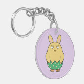 Verveelde Bunny Chick 02 Sleutelhanger (Voorkant Links)