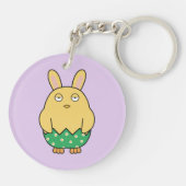 Verveelde Bunny Chick 02 Sleutelhanger (Achterkant)