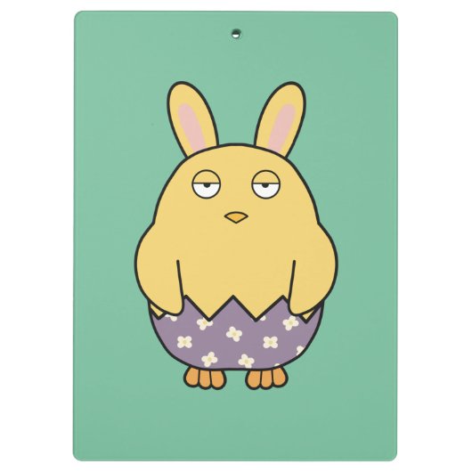 Verveelde Bunny Chick 03 Klembord (Achterkant)