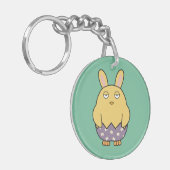 Verveelde Bunny Chick 03 Sleutelhanger (Voorkant Links)