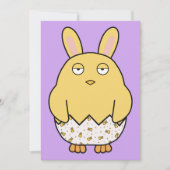 Verveelde Bunny Kuiken Kaart (Voorkant)