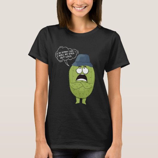 Verveelde Cactus Heb Ik Rol Mijn Ogen Uit Luid Gra T-shirt (Voorkant)