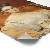 Verveelde jonge vrouw, portret poster (Hoek)