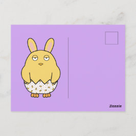 Verveelde konijnenchick briefkaart
