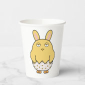 Verveelde konijnenchick papieren bekers (Links)