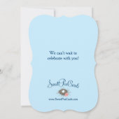 Verveer hun nest kleine vogels douche uitnodigen kaart (Achterkant)