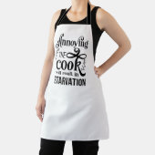 Vervelend de kok zal eindigen in honger schort (Insitu)