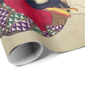 VERVELEND, JAPANSE VROUW MET WITTE KAT CADEAUPAPIER (Rol Hoek)