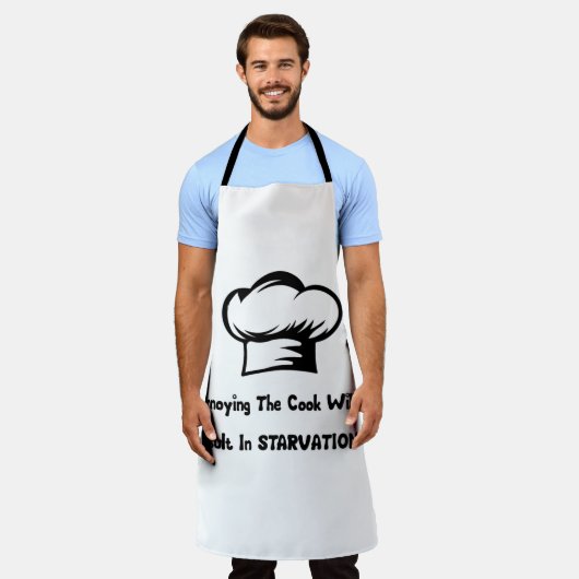 Vervelend voor de kok zal leiden tot uithongering schort (Gedragen)