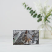 vervelende eekhoorn visitekaartje (Staand voorkant)