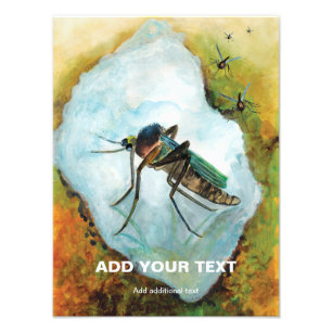 Vervelende Mosquito Summer Delight - Grappig Custo Foto Afdruk