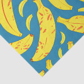 Vervelling Tropisch geel bananenpatroon Tissuepapier (Detail)