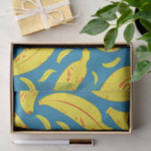 Vervelling Tropisch geel bananenpatroon Tissuepapier (Geschenk)