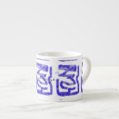 verven abstract Thunder_Cove blauw elke kleur Espresso Kop (Voorkant rechts)