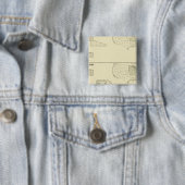 Verven, afwerken, kousen, messen vierkante button 5,1 cm (In situ)