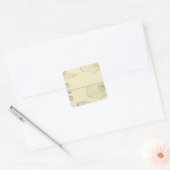 Verven, afwerken, kousen, messen vierkante sticker (Envelop)