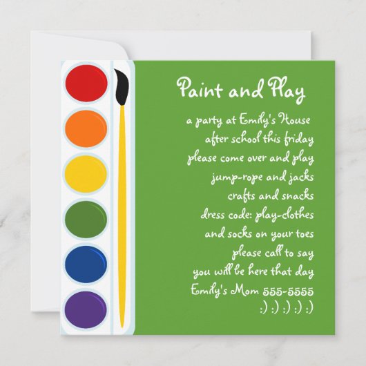 Verven en Borstels Kaart (Voorkant)