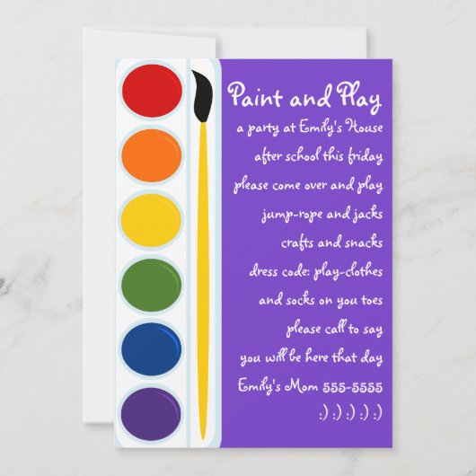 Verven en Borstels Kaart (Voorkant)