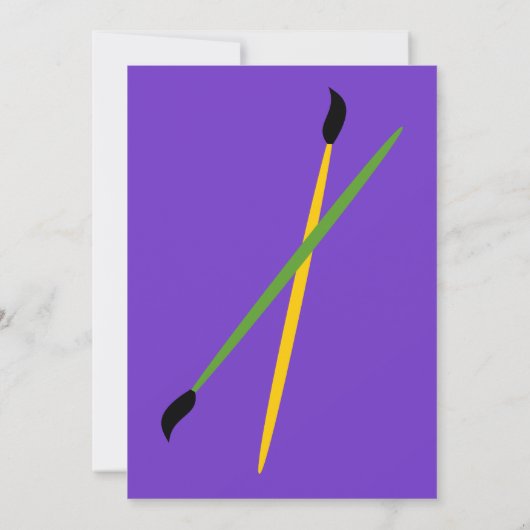 Verven en Borstels Kaart (Achterkant)