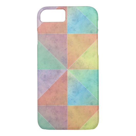 Verven gekleurde Waterverf driehoeken geometrische Case-Mate iPhone Case (Achterkant)