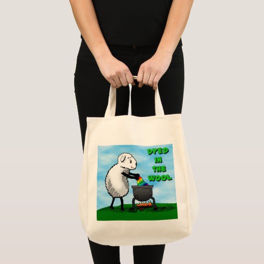 Verven in de wol-Canvas tas (Voorkant (product))
