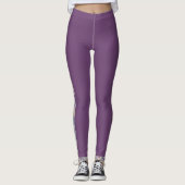Verven van Herringbone - paars Leggings (Voorkant)
