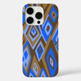 Verver uit Retro Abstract Psychedelic Brown iPhone 16 Pro Hoesje