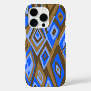 Verver uit Retro Abstract Psychedelic Brown iPhone 16 Pro Hoesje