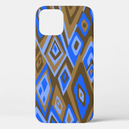 Verver uit Retro Abstract Psychedelic Brown iPhone 16 Pro Hoesje