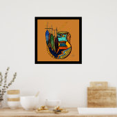 Ververen en verf poster (Keuken)