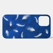 Ververen op blauw leder Hoesje-poort iPhone-tas Case-Mate iPhone Case (Achterkant (horizontaal))
