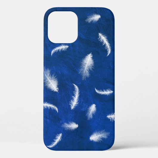 Ververen op blauw leder Hoesje-poort iPhone-tas Case-Mate iPhone Case (Achterkant)