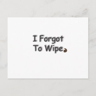 Ververgeten om te wissen briefkaart