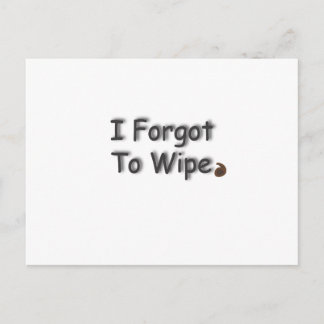 Ververgeten om te wissen briefkaart